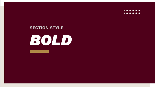 Example of bold styles for Aggie UX
