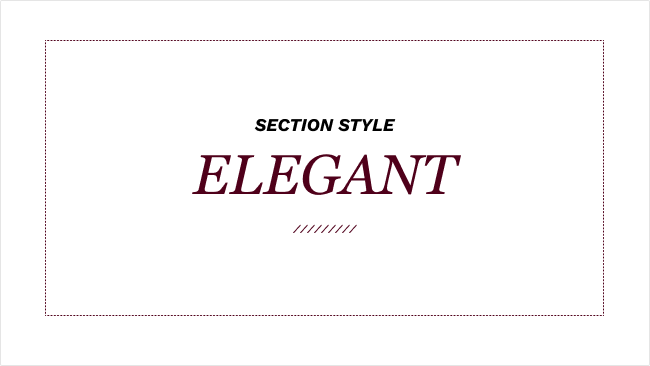 Example for Elegant styles in Aggie UX