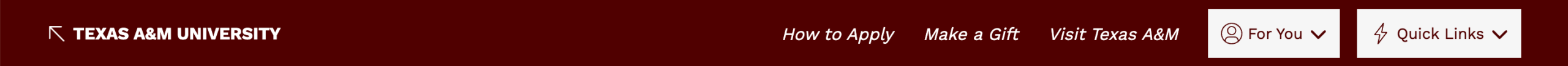 Example utility navigation